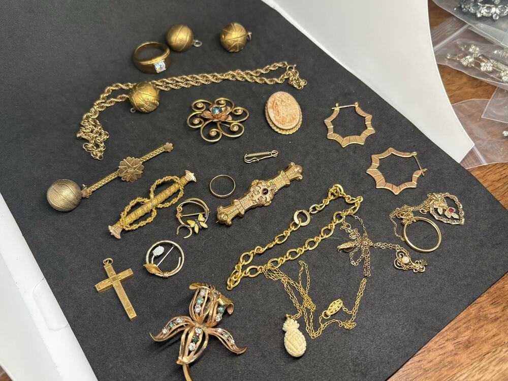 Vintage Victorian & Retro 1/20 12k 14k Gold Filled Brooch Necklace Jewelry Lot